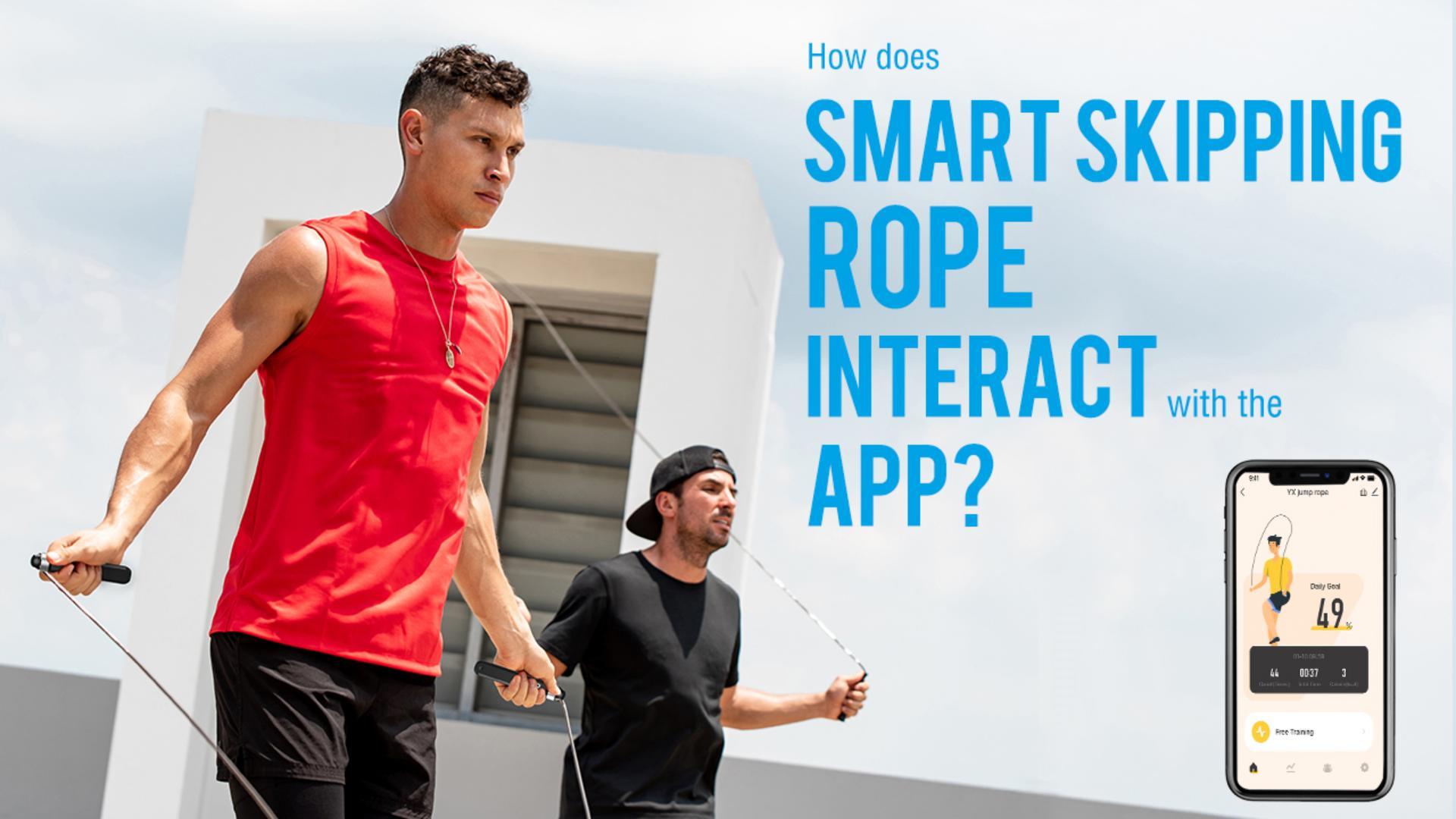Wie funktioniert die smart springseil interagieren mit die smart leben app